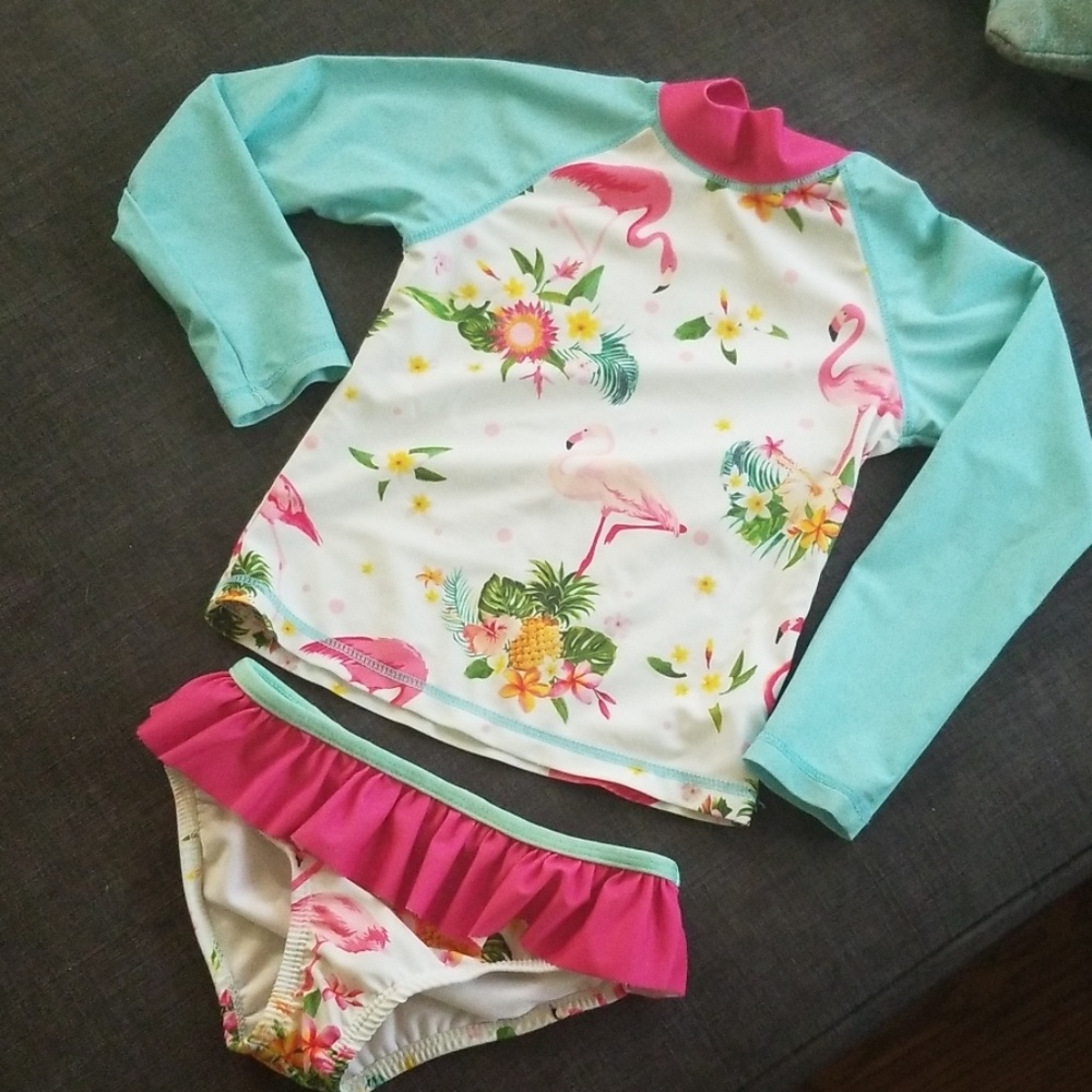 Sunshine Swing size 7 flamingo suit